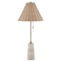 Lorraine Natural Travertine Buffet Lamp