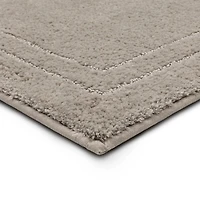Diplomat Flint Bordered Bath Rug, 34x20