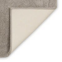 Diplomat Flint Bordered Bath Rug, 34x20