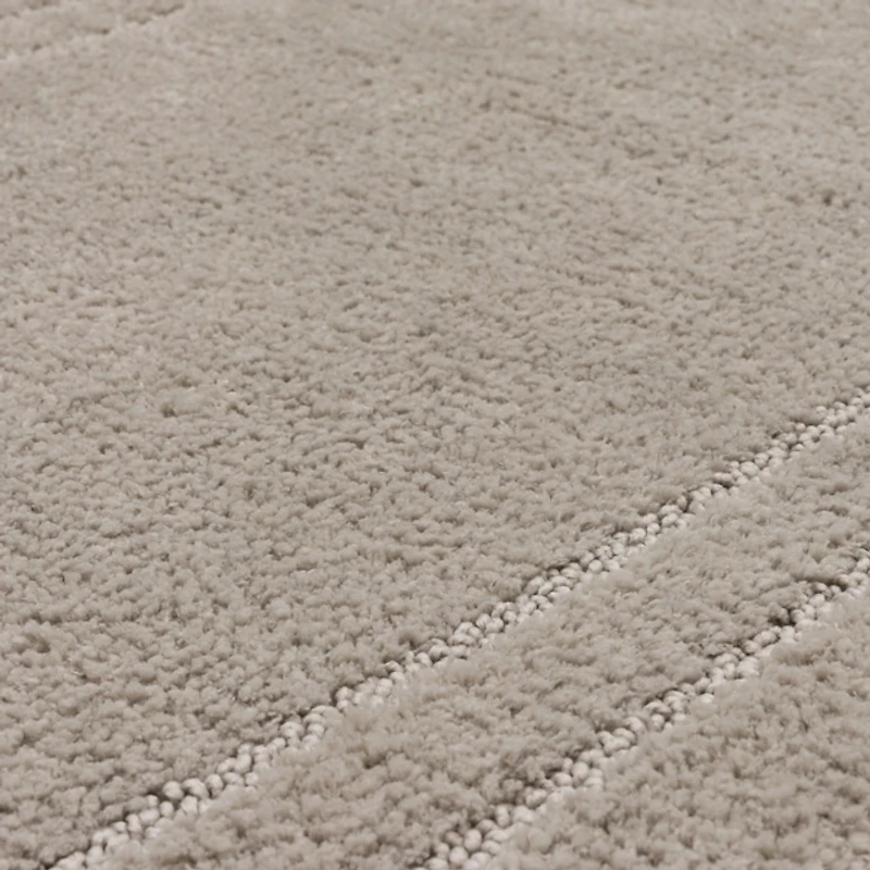 Diplomat Flint Bordered Bath Rug, 34x20