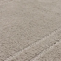 Diplomat Flint Bordered Bath Rug, 34x20