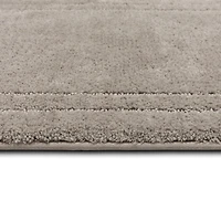 Diplomat Flint Bordered Bath Rug, 34x20