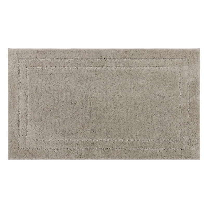 Diplomat Flint Bordered Bath Rug, 34x20