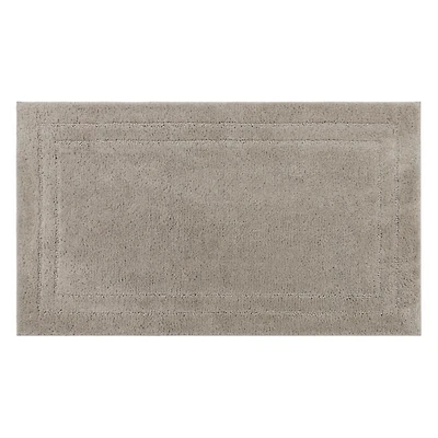 Diplomat Flint Bordered Bath Rug, 34x20