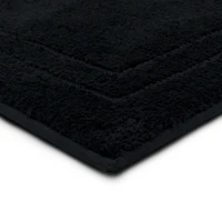 Diplomat Black Bordered Bath Rug, 40x24
