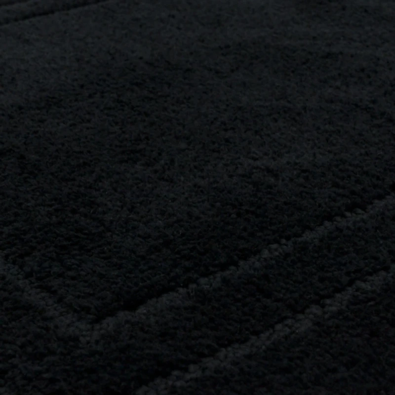 Diplomat Black Bordered Bath Rug, 40x24