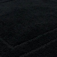 Diplomat Black Bordered Bath Rug, 40x24
