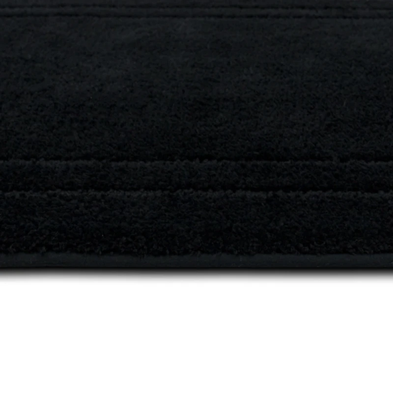 Diplomat Black Bordered Bath Rug, 40x24