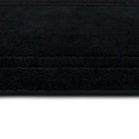 Diplomat Black Bordered Bath Rug, 40x24