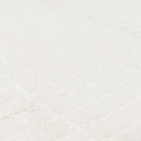 Sanctuary White Bath Rug, 34x20