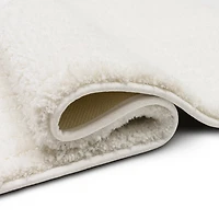 Sanctuary White Bath Rug, 34x20