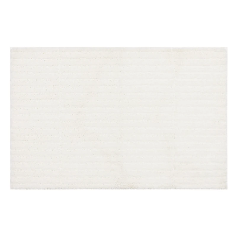 Sanctuary White Bath Rug, 34x20