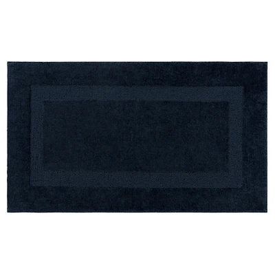 Prestige Indigo Bordered Bath Rug, 34x20
