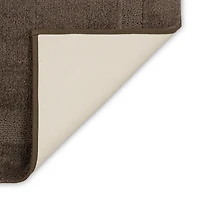 Prestige Walnut Bordered Bath Rug, 40x24