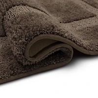 Prestige Walnut Bordered Bath Rug, 40x24