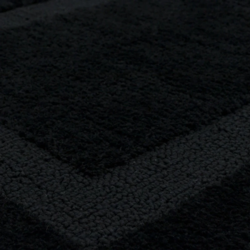 Prestige Black Bordered Bath Rug