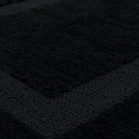 Prestige Black Bordered Bath Rug
