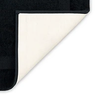 Prestige Black Bordered Bath Rug, 40x24