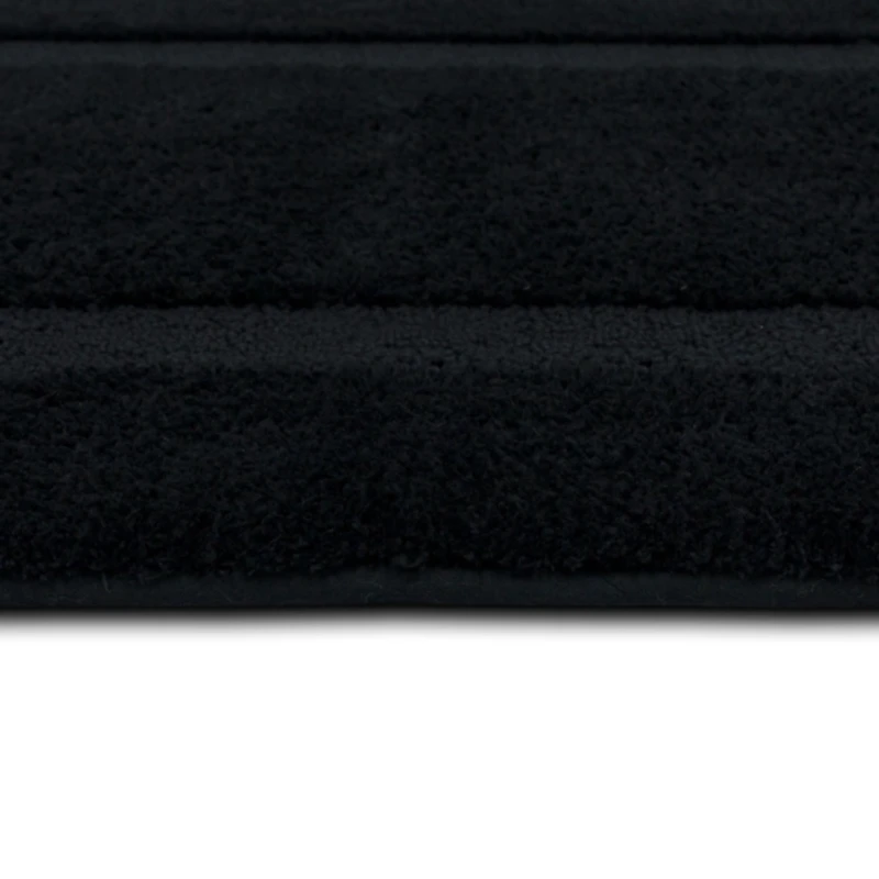 Prestige Black Bordered Bath Rug, 40x24