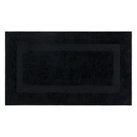 Prestige Black Bordered Bath Rug, 40x24
