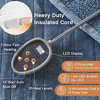 Beautyrest Blue Berber Heated Twin Blanket