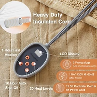 Beautyrest Tan Berber Heated Twin Blanket