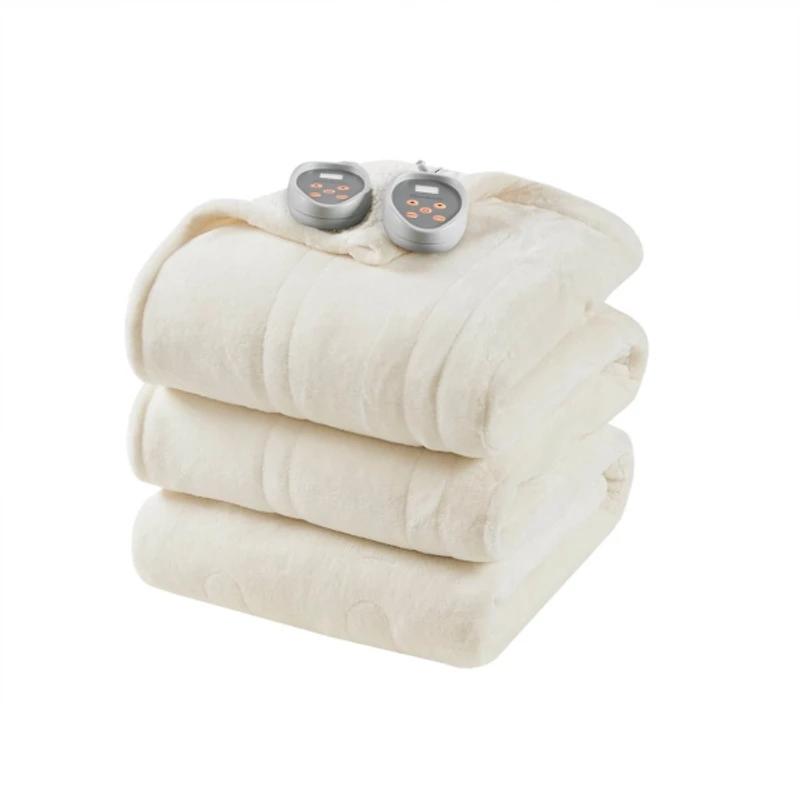 Beautyrest Ivory Berber Heated Full Blanket