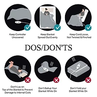 Beautyrest Purple Plush Heated Queen Blanket