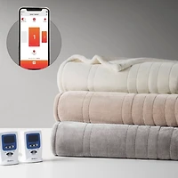 Beautyrest Plush Wifi Heated Queen Blanket