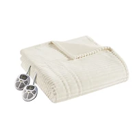 Serta Corded Plush Heated Queen Blanket