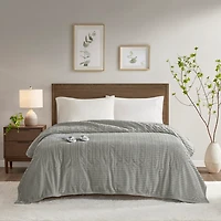 Serta Corded Plush Heated Full Blanket