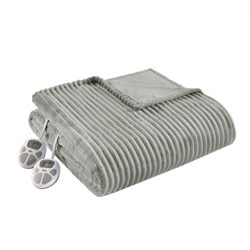 Serta Corded Plush Heated Queen Blanket