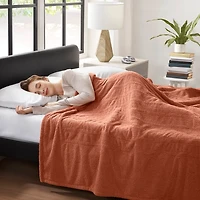Serta Rust Dream Soft Full Heated Blanket