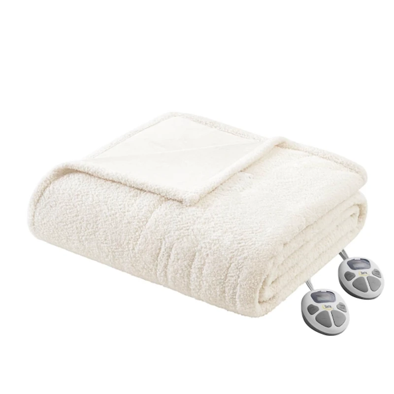 Serta White Dream Soft Twin Heated Blanket