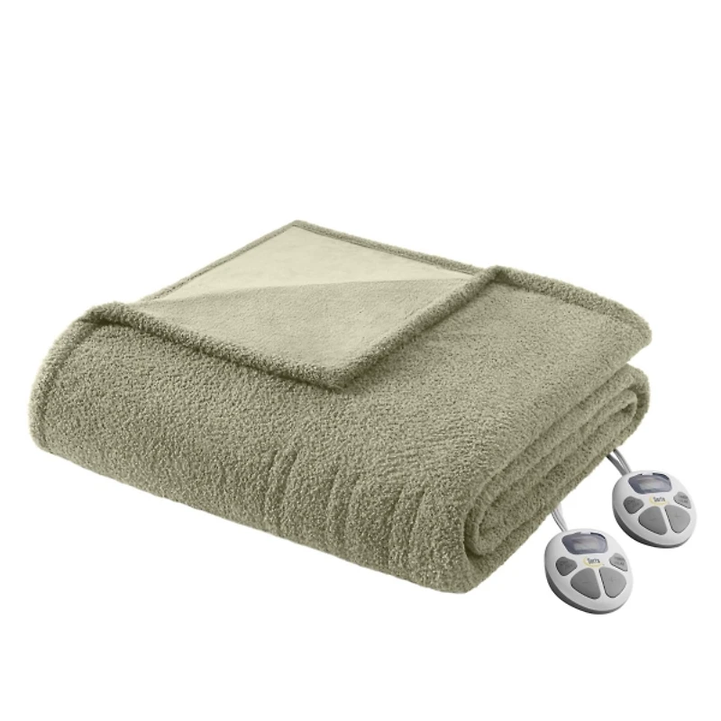 Serta Green Dream Soft Twin Heated Blanket