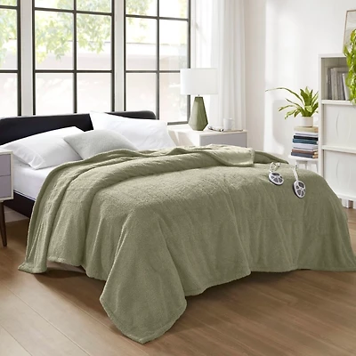 Serta Green Dream Soft Twin Heated Blanket