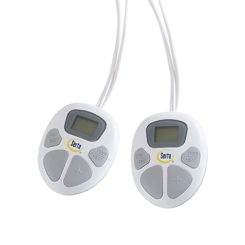 Serta Navy Fleece & Sherpa Heated Twin Blanket