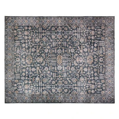 Blue Blaire Medallion Washable Area Rug