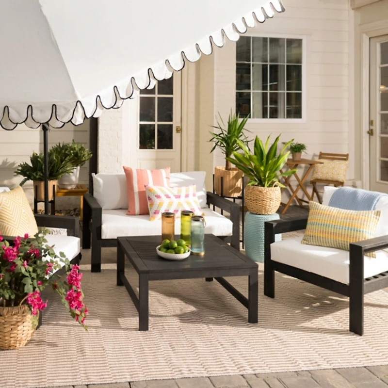 Neutral Outdoor Area Rug