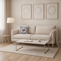 Personalized Photo Snowflake Christmas Pillow