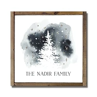 Personalized Neutral Forest Landscape Framed Print