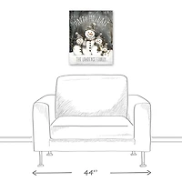 Personalized Happy Holidays Snowmen Canvas Print
