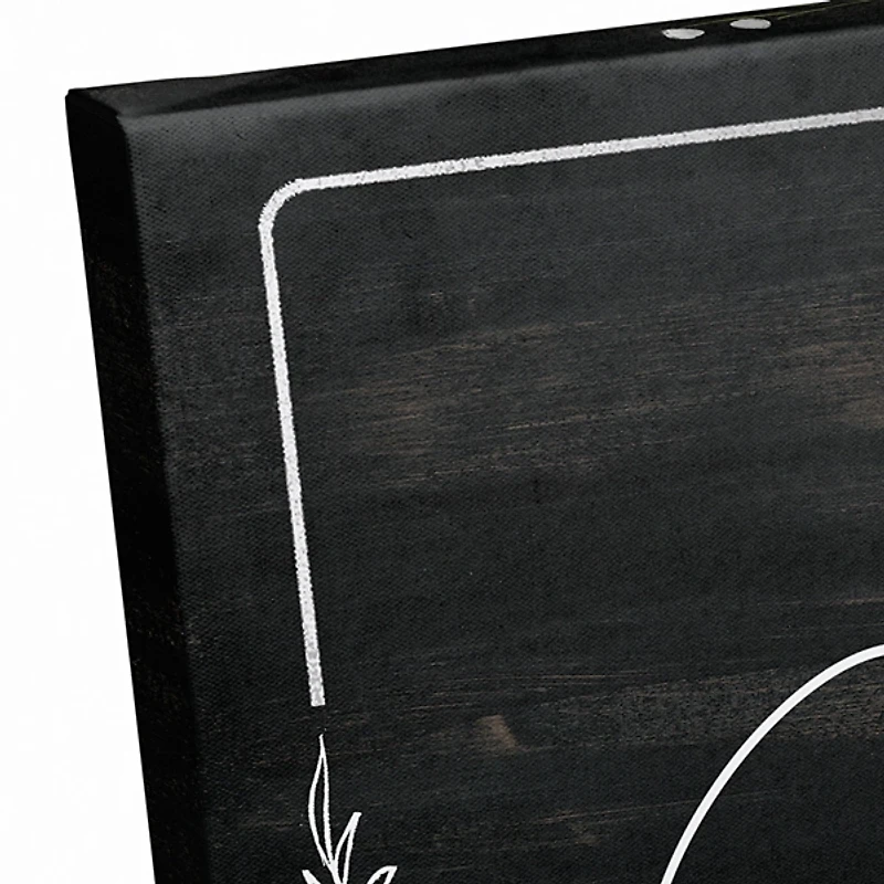 Personalized Merry Christmas Greenery Canvas Print