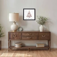 Personalized Monogram Christmas Tree Framed Print