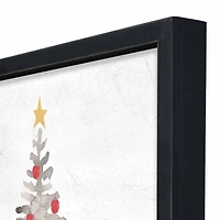 Personalized Monogram Christmas Tree Framed Print