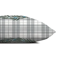 Comfort and Joy Plaid Christmas Pillow