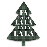 Fa La La Tree Shaped Wood Pallet Wall Plaque