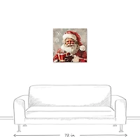 Happy Santa Canvas Art Print