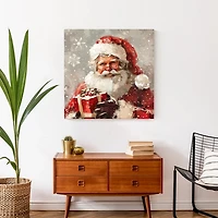 Happy Santa Canvas Art Print