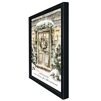 Hearts Come Home For Christmas Framed Art Print